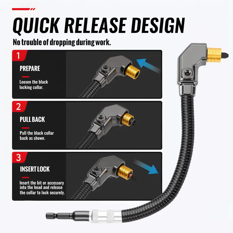 90-Degree Right Angle Drill Attachment