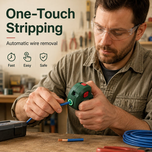 🔧 Bosch Automatic Cable Stripper | ⚡Replace Manual Pliers, Fast One‑Hand Stripping For Electricians & Audio Cable Processing