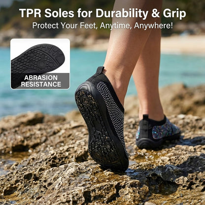 Women's Rhinestone Mesh Slip On Walking Shoes🏖️