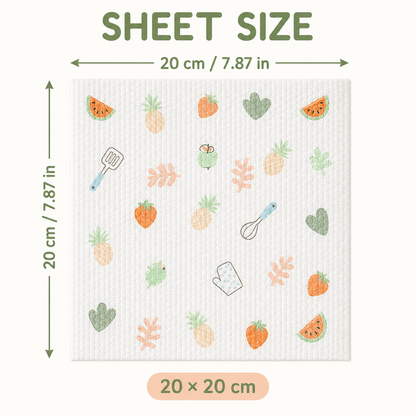 200Pcs Per Roll Reusable Cleaning Lazy Rags, Washable Kitchen Dish Towels & Multi-Purpose Wiping Cloths