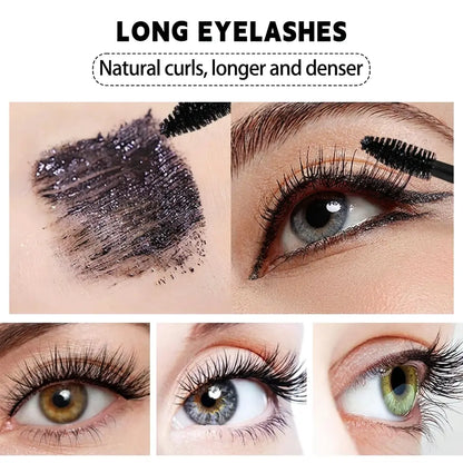 ✨ 2-Pack 7D Silk Fiber Mascara – Waterproof Lengthening & Volumizing Black Mascara