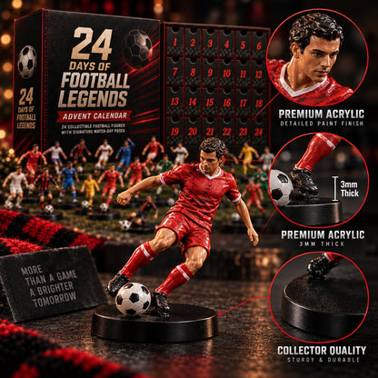 24 Days of Football Legends Advent Calendar | 24 Collectible Player Figures