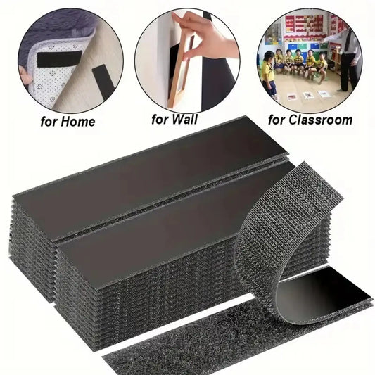 Heavy Duty Waterproof Double Sided Hook and Loop Strips for Wall Decor