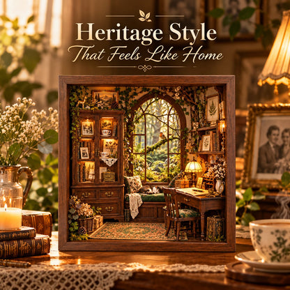 The Woodland Memory House™ 3D Handmade Heritage Shadow Box