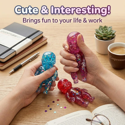 🔥 Viral Squishy Babies Glitter Squeeze Toy ✨