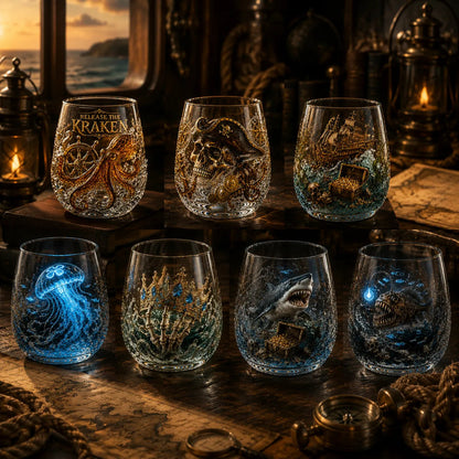 ⚓🌊Release The Kraken Pirate Glass Collection
