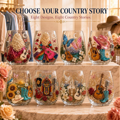 🎸✨ Queen of Country 1946–2026 3D Glass Collection- 🦋A Country Music Keepsake to Treasure💖
