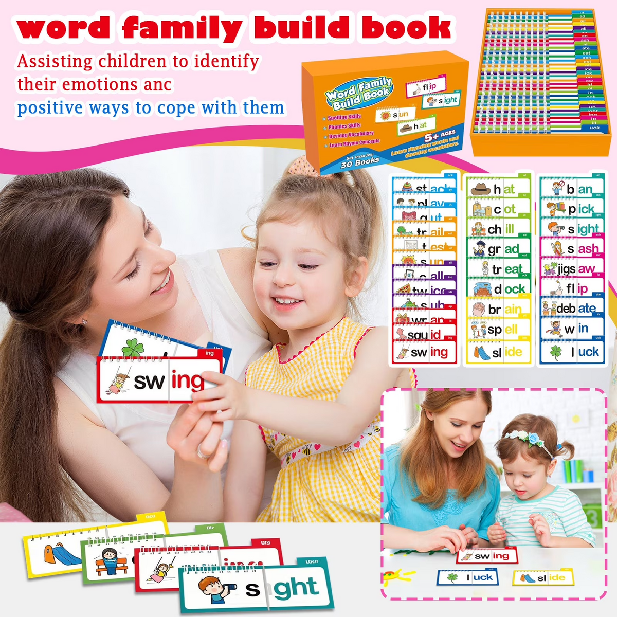 📚 50% OFF Kids Word Building Book – Interactive Phonics Activity Set For Early Reading & Vocabulary Learning