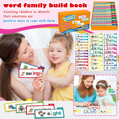 📚 50% OFF Kids Word Building Book – Interactive Phonics Activity Set For Early Reading & Vocabulary Learning