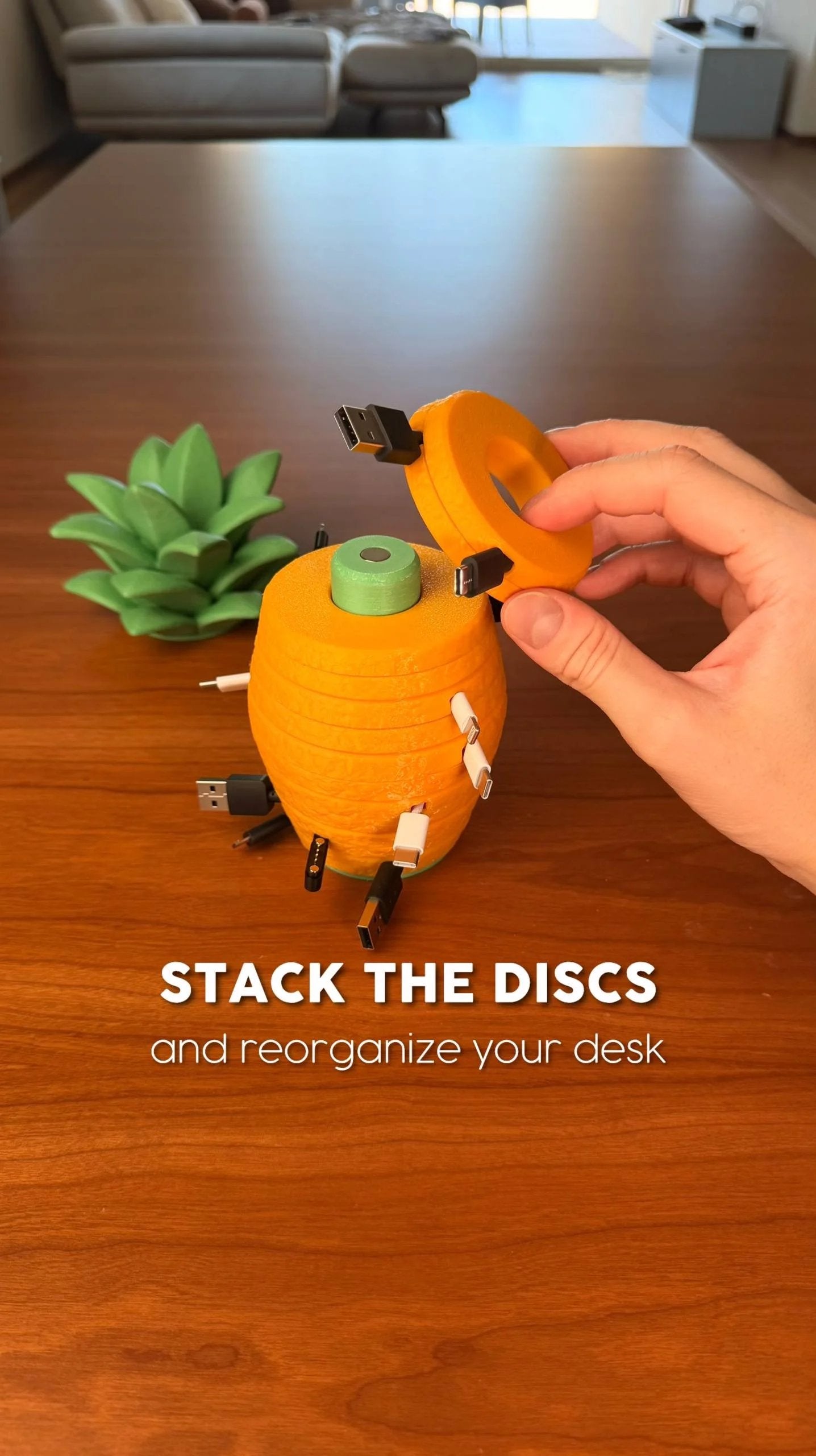 Cute Magnetic Cable Organizer – Keep Your Desk Clean & Cables Always Within Reach