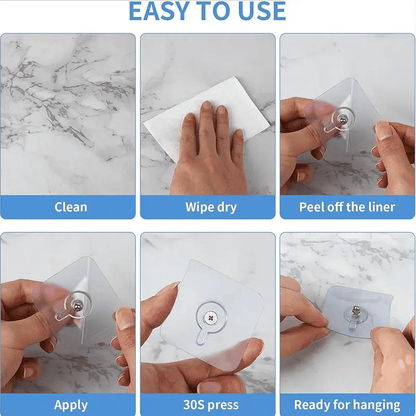 🔥Limited Time 49% Off✨⚡Drill Free Adhesive Hooks