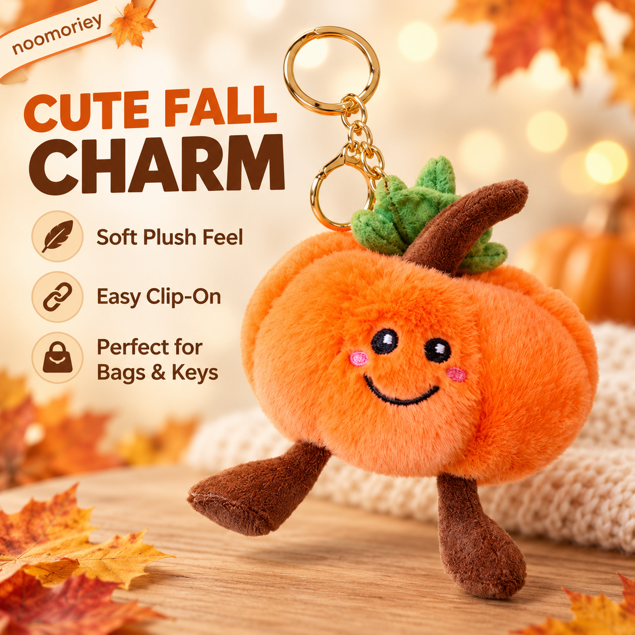 Adorable Pumpkin Family Soft Plush Collectable Stuffed Animal Halloween Fall Autumn Harvest Decoration Gifts