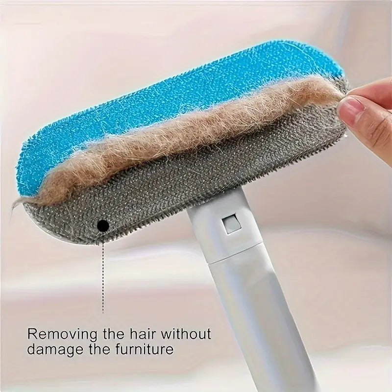 🐕🧹Upgraded Reusable Pet Hair Remover Brush – Extra-Long Handle Lint Cleaner for Dog & Cat Hair