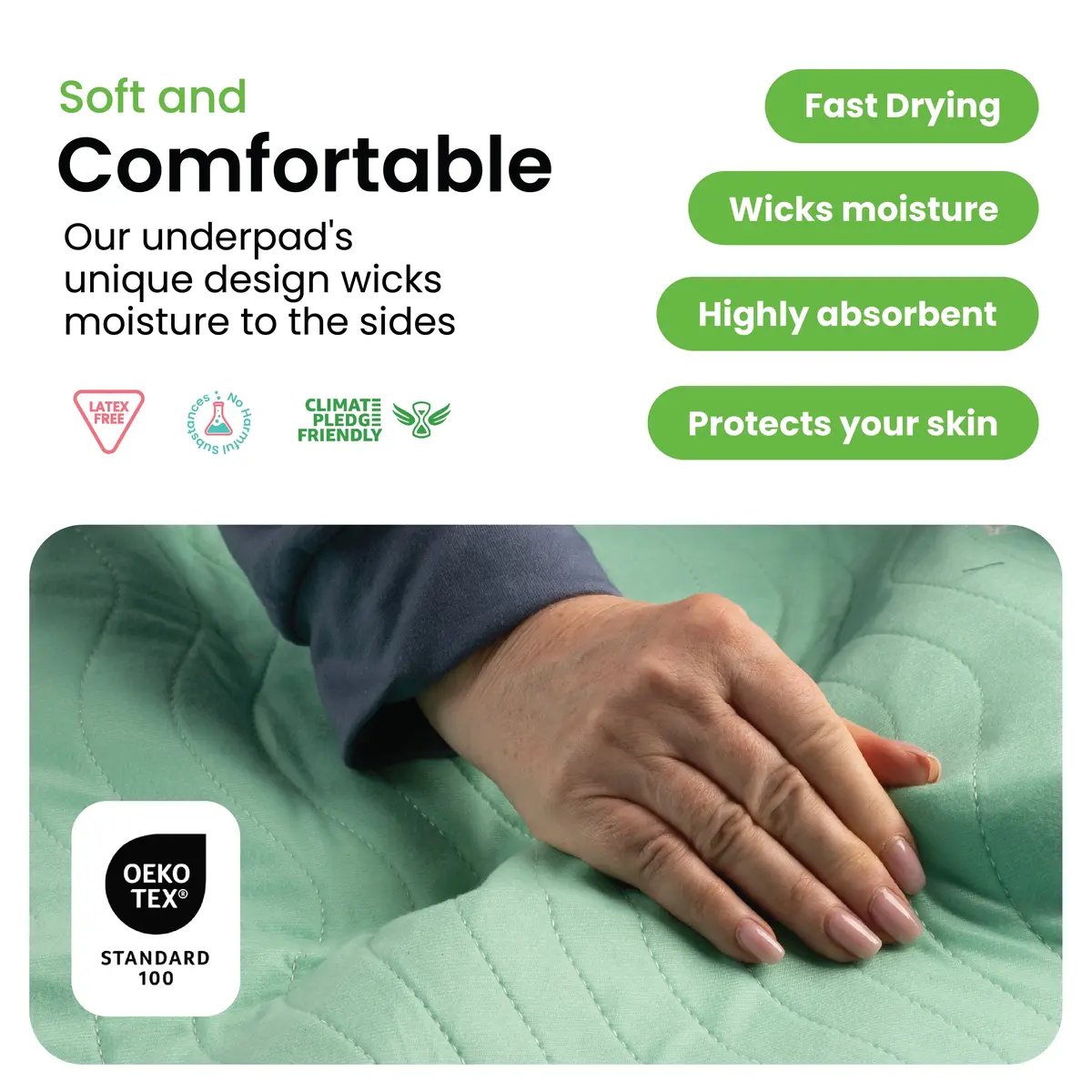 🛡️Reusable Heavy Absorbency Bed Pads | Waterproof Leakproof Underpad for Kids, Adults & Pets
