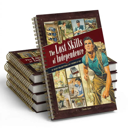 📖The Lost Skills of Independence Book | 200 Life-Saving Skills for Home Projects, Survival, Emergencies, Food Preservation, Herbal Remedies, Mindset, and More