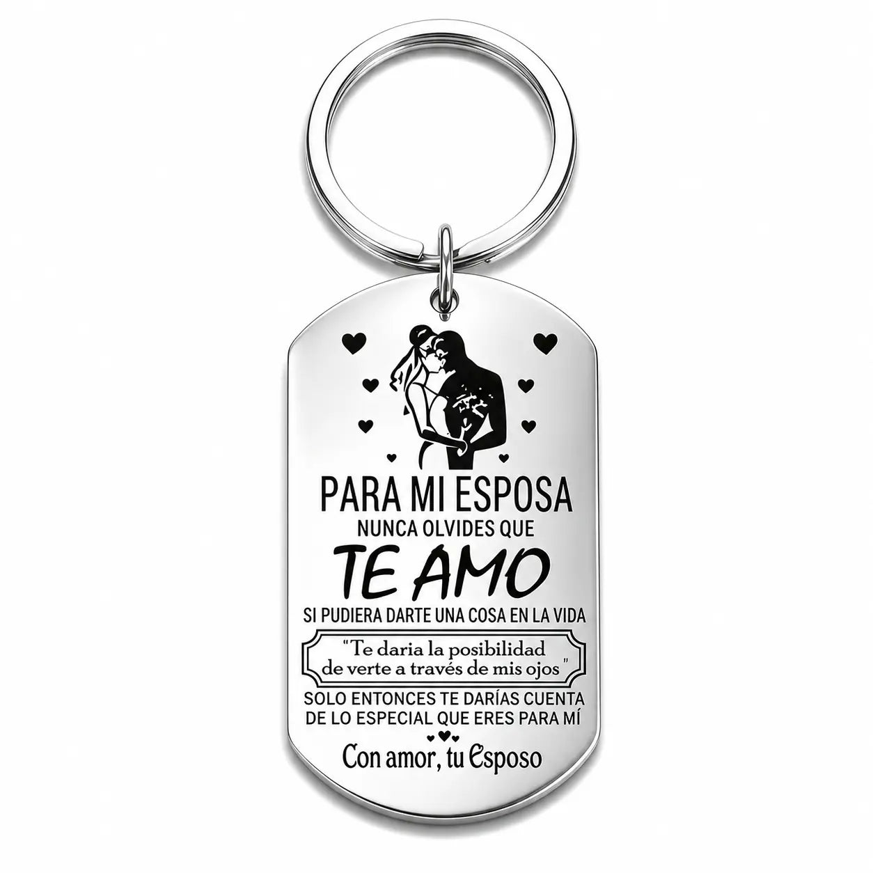 Forever Love Keychain for Wife – Romantic Stainless Steel Gift from Husband | Buy 1 Get 1 Free