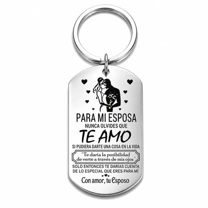 Forever Love Keychain for Wife – Romantic Stainless Steel Gift from Husband | Buy 1 Get 1 Free