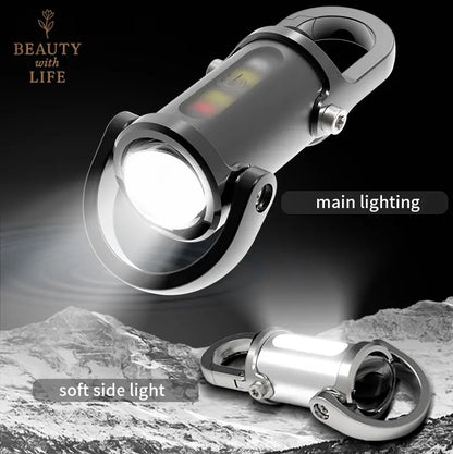 Rechargeable Mini Keychain Flashlight - 800 Lumens EDC Light