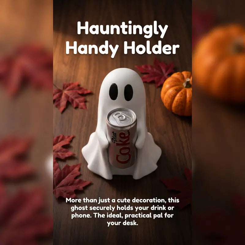 Ghost Holding Drink Resin Craft Ornament