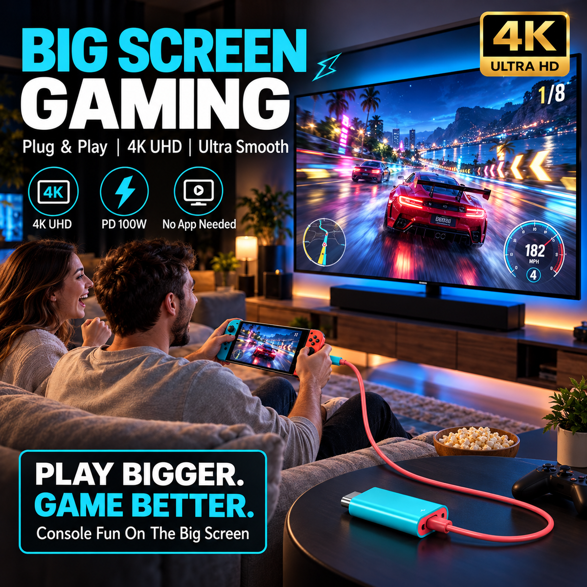 🔥HOT SALE🔥USB-C to HDMI Adapter Cable for Switch