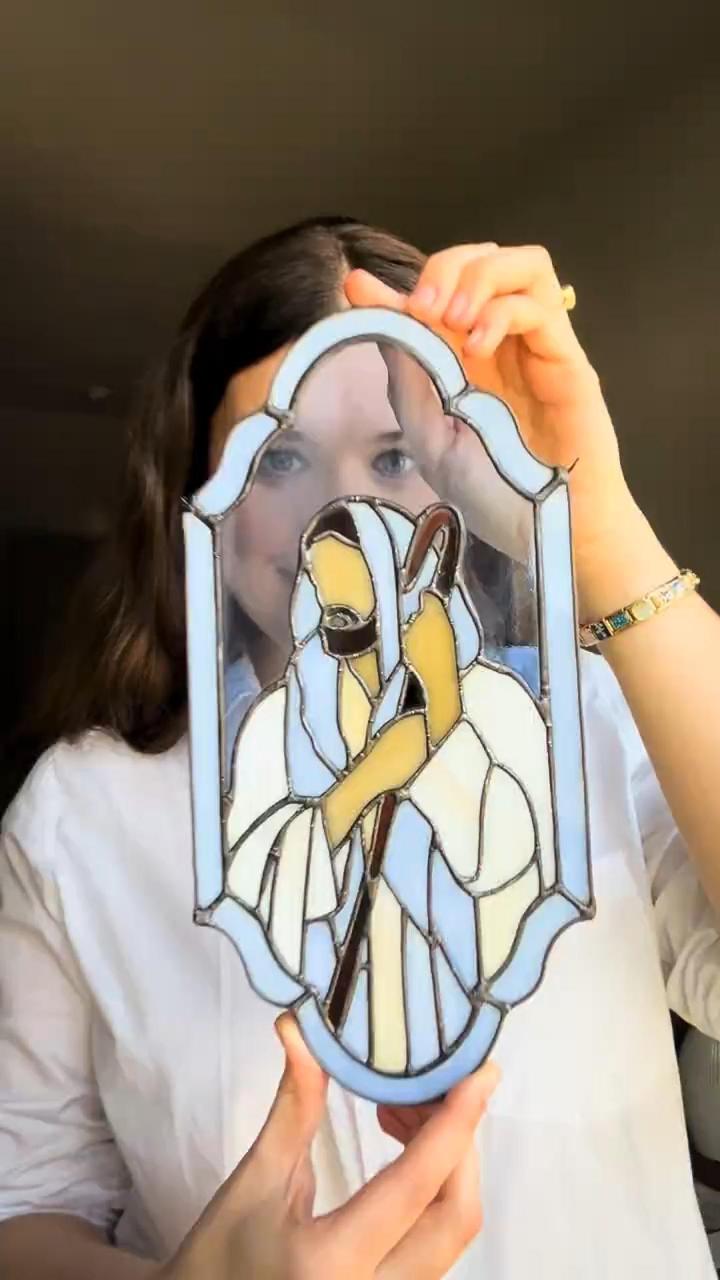 ✨Handcrafted Christian Stained Window Panel