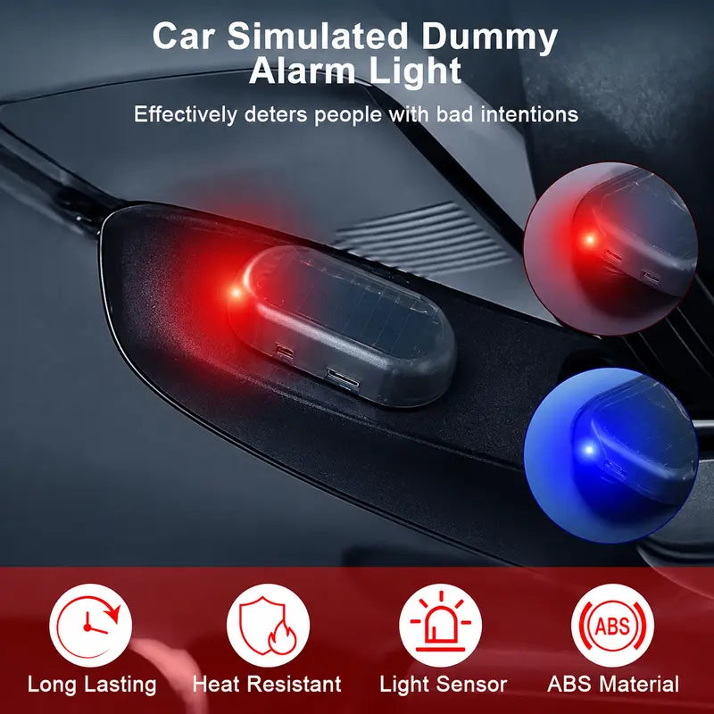 Solar Powered Fake Car Alarm Light