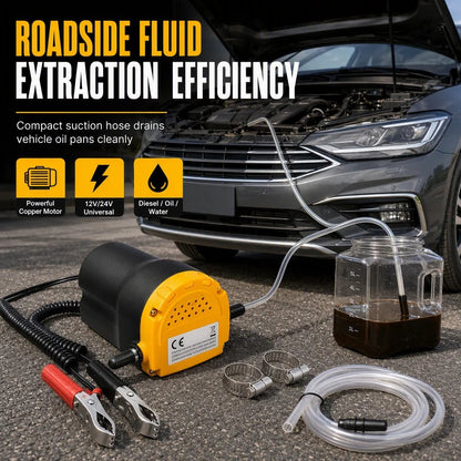 💯 📢📢40% OFF !! ⏰12V 24V Portable Electric Self Priming Transfer Pump Micro Diesel Oil Extractor for Cars