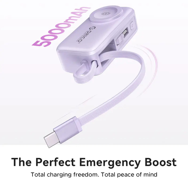 3-in-1 Folding Chargeable Portable Power Bank