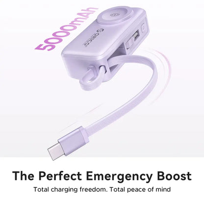3-in-1 Folding Chargeable Portable Power Bank