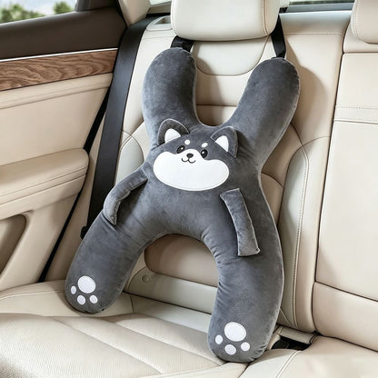 Kids Car Travel Pillow | Plush Head & Neck Support Buddy