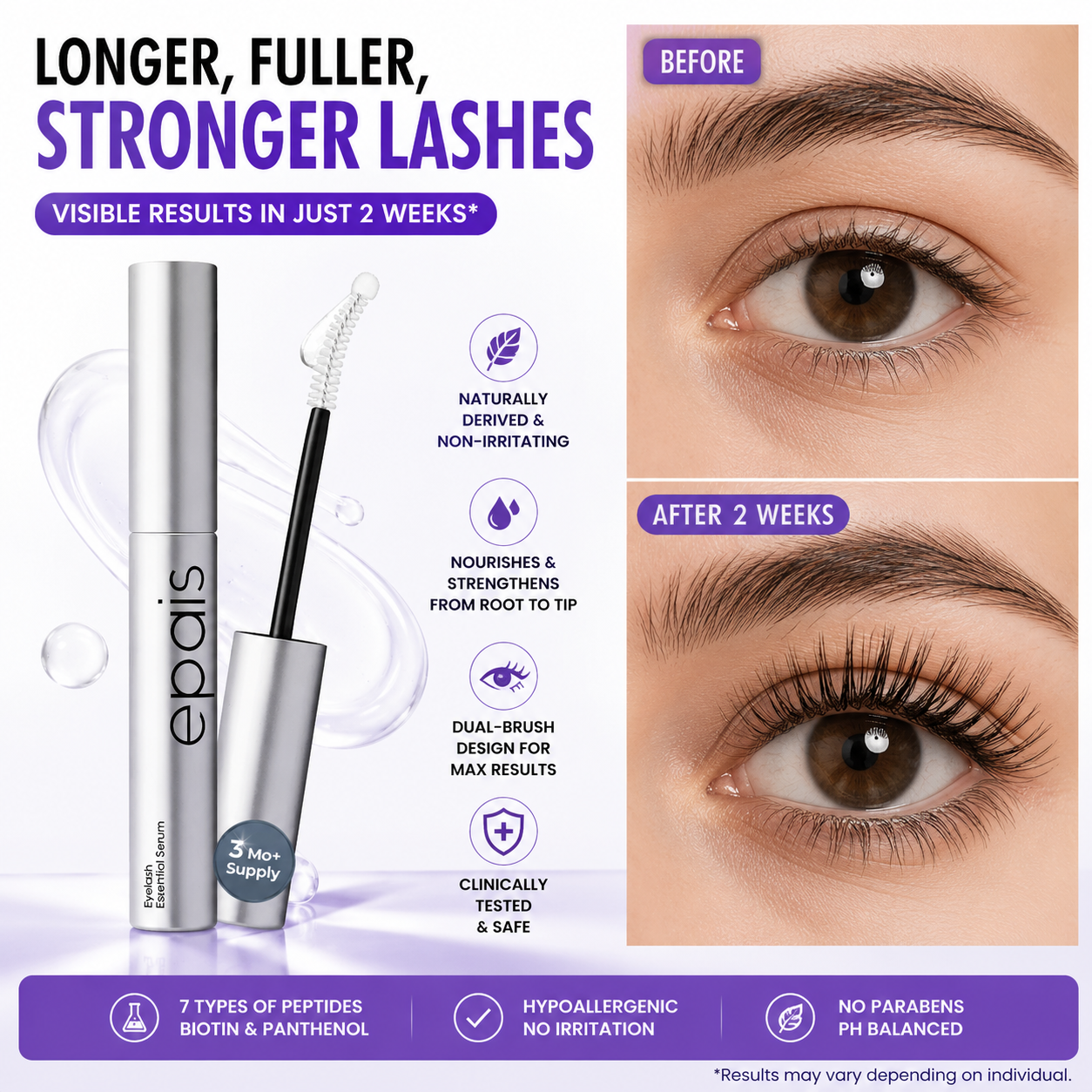 BUY 1 GET 1 FREE🔥Essential Eyelash Growth Serum - Jumbo 0.5fl.oz