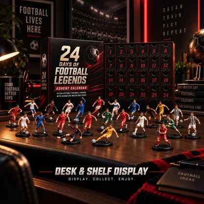 24 Days of Football Legends Advent Calendar | 24 Collectible Player Figures