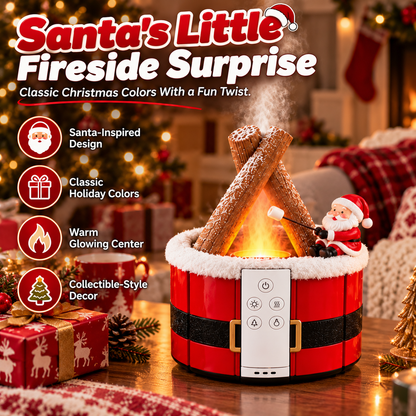 🔥 MerryMist Christmas Campfire Diffuser – Light-Up Holiday Mist Decoration