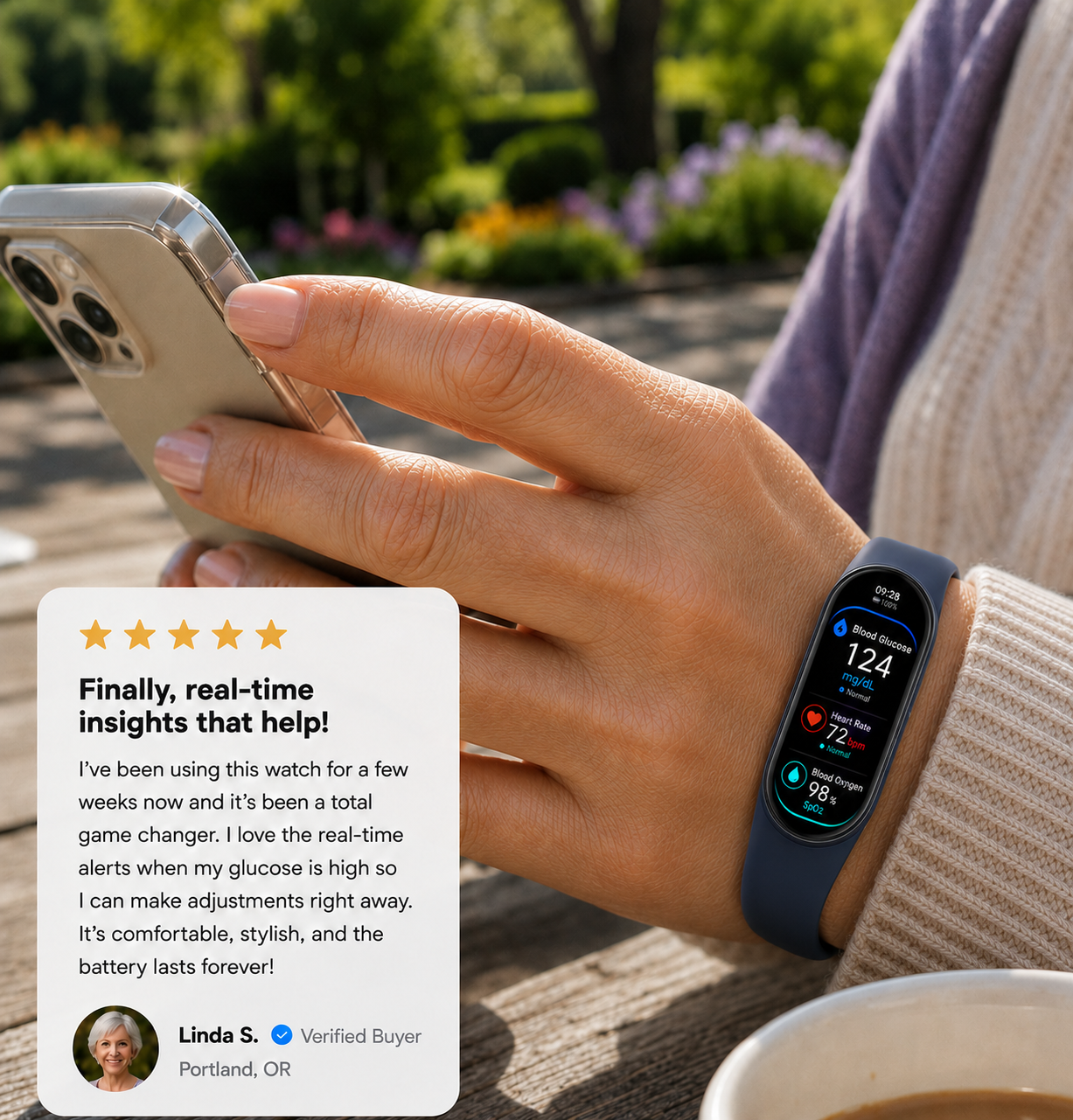 🔥80% OFF Launch Offer 🏆 2026 M9 Non-Invasive Smart Band 📈12 health reports - No-Prick