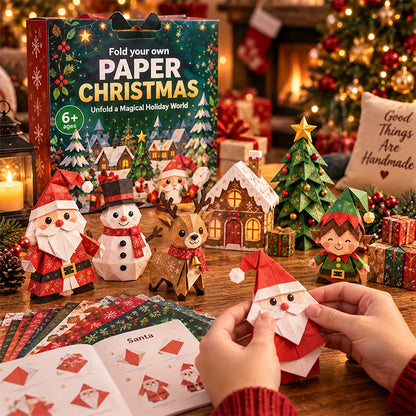 🎄DIY Christmas Paper Craft Kit🎅 – Fold, Create & Build Your Own Festive Village ✂️