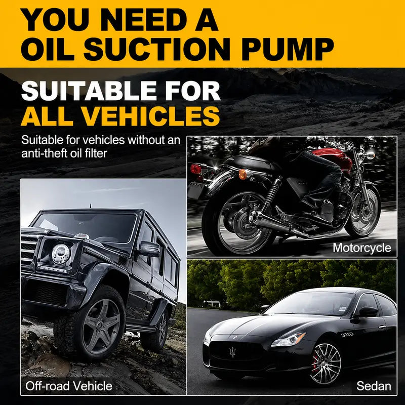Manual Siphon Pump Kit | Fast Fuel, Water & Oil Transfer Pump with 1M Hose & Hose Clamps for Cars, Boats & Emergency Use
