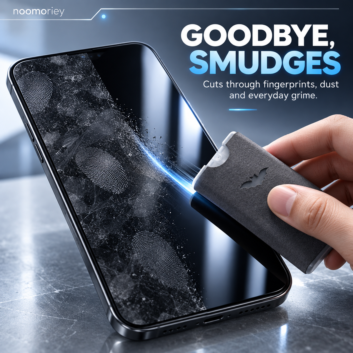 2-in-1 Portable Screen Cleaner – Spray & Microfiber Cloth