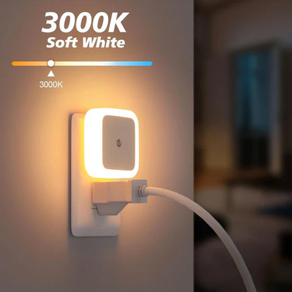 🎉6-Pack Dusk-to-Dawn LED Night Lights (Warm White, Plug-In)