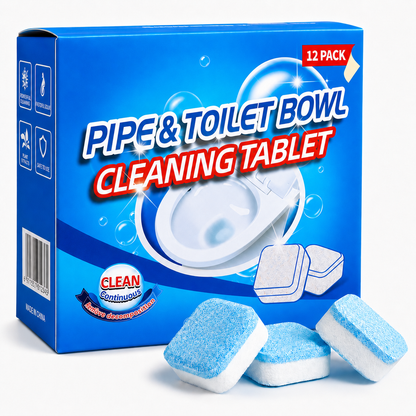 💥🫧Drain Cleaning Tablets 12 Pack For Sinks, Showers & Washing Machines