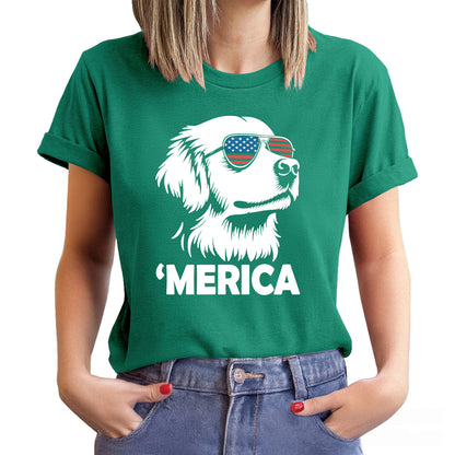 🐶Merica Golden Retriever Shirt | 4th of July Dog Shirt