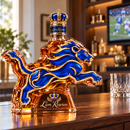 🦁 Lions Pride Collector’s Bottle 👑 Sculpted Lion Design & Gift Box