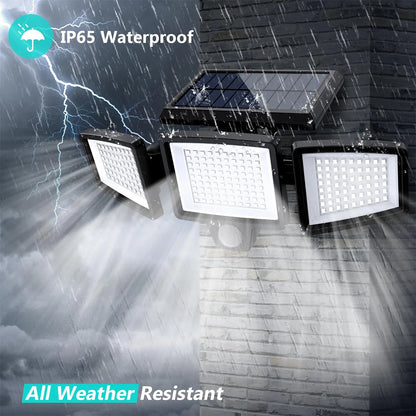 💡Outdoor  Solar 3 Heads Led Wall Lamp Street Lights