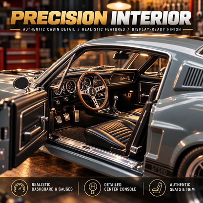 🔥LAST DAY 50%🏎️ 1967-Inspired GT500 Fastback DIY Model Car Kit – Build & Display!!!