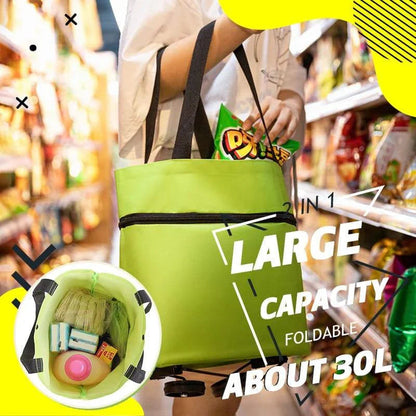 💥 Last Day! Special Sale 🛒 Foldable Grocery Cart Bag