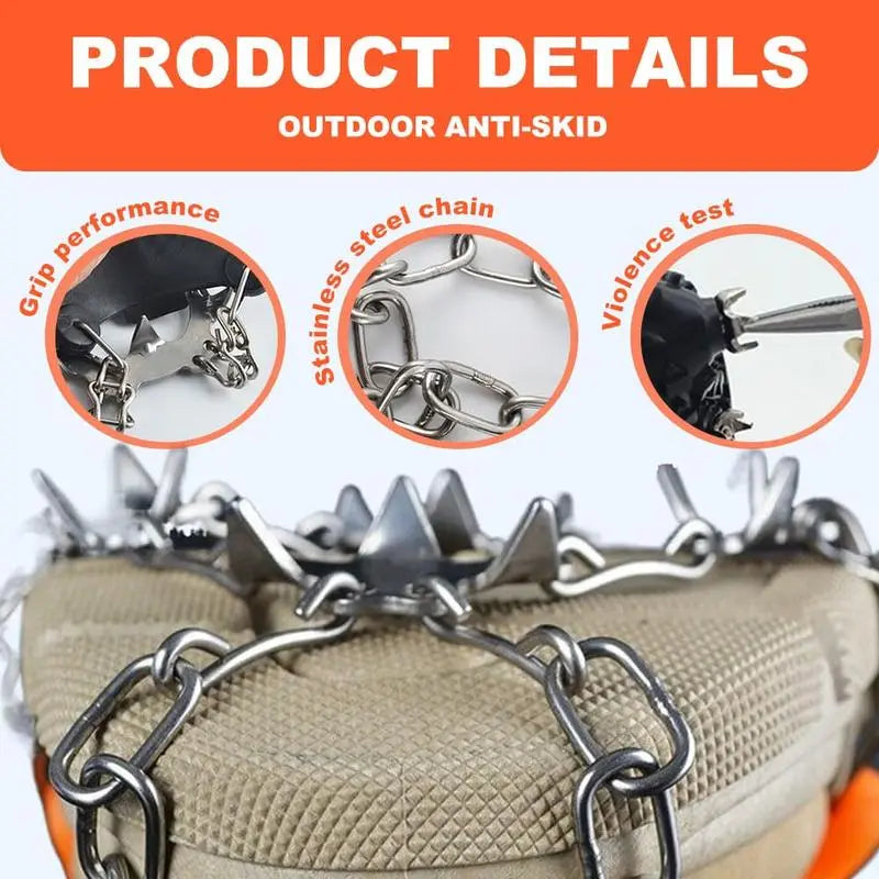 🧊 50% OFF Ice Cleats for Shoes – Anti-Slip Snow Grips for Winter Walking & Hiking