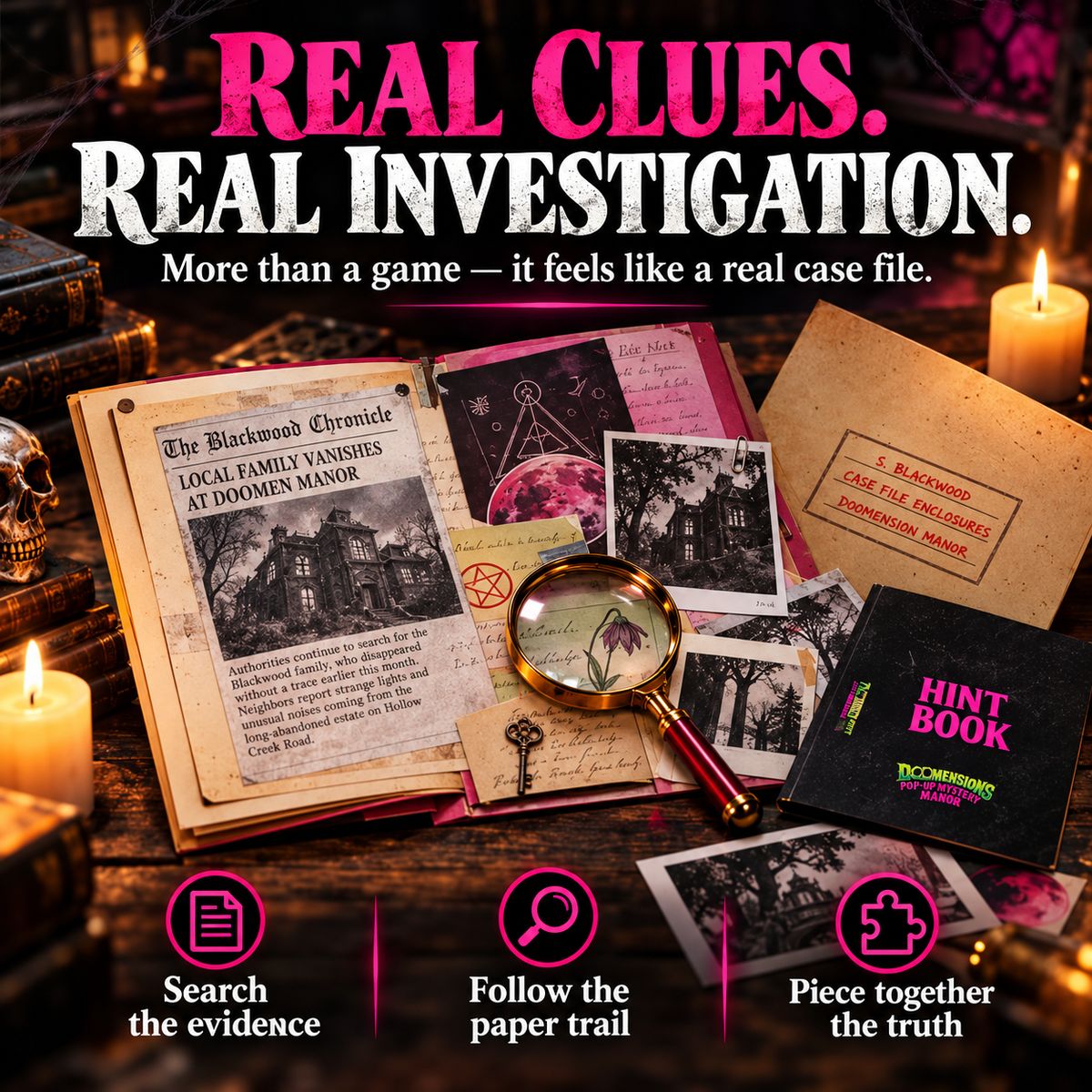3D Pop-Up Mystery Manor – Immersive Murder Mystery Puzzle Game