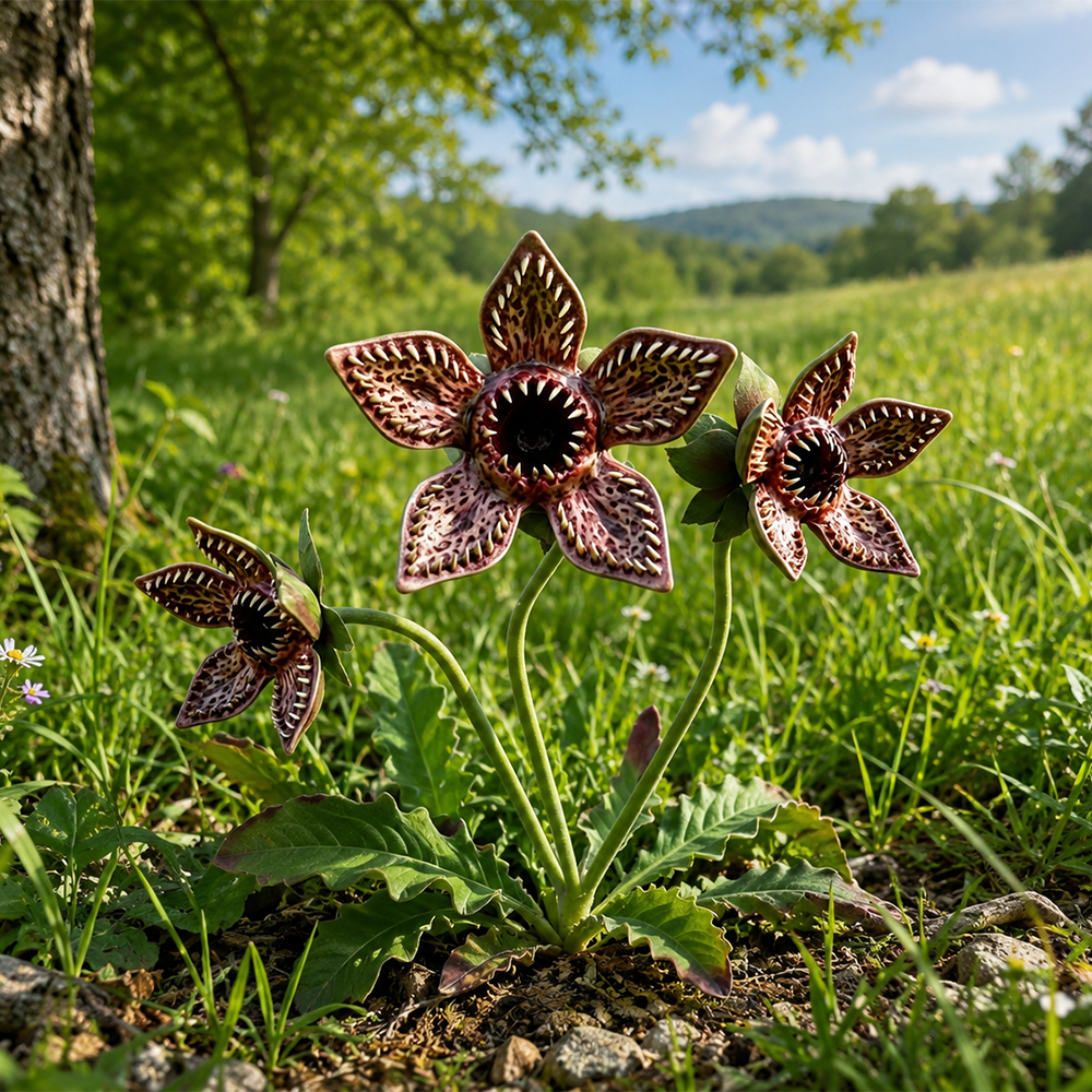 🌿 Monster Bloom Garden Stake