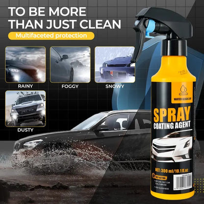 🚗✨Premium 3-in-1 High Protection Quick Car Nano Coating Spray | Hydrophobic Polish & Shine Shield