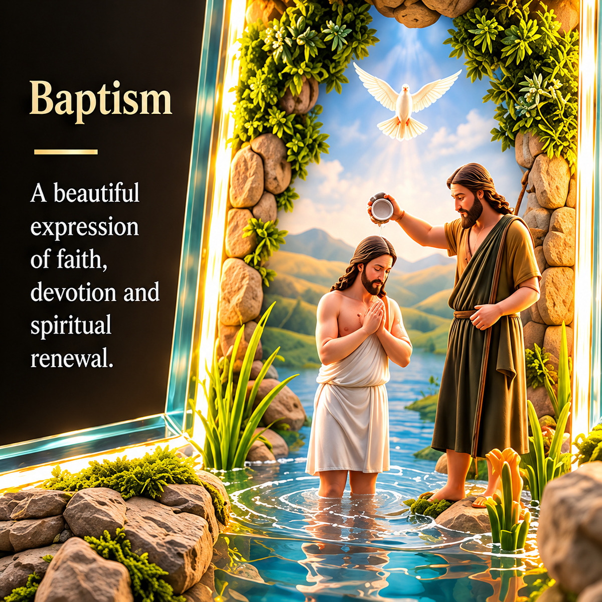 ✨ Last Day – 49% OFF!✝️The Story of Jesus in 6 Scenes Cross Lamp