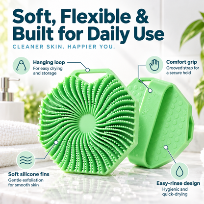 🚿 Ditch the Soggy Loofah – 3-Pack Silicone Scrubber Set 49% OFF